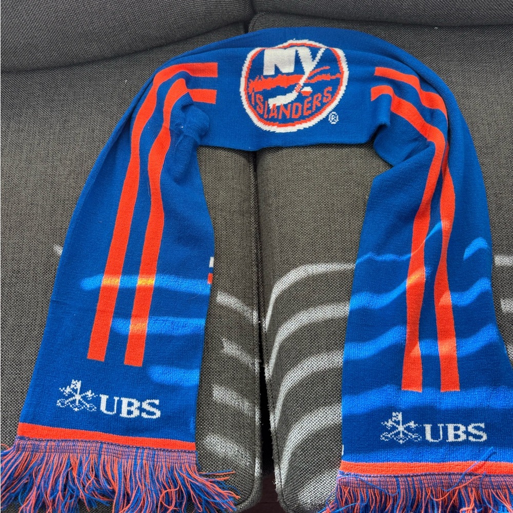New York Islanders NHL Scarf Blue Orange 60” Fan Gear Hockey